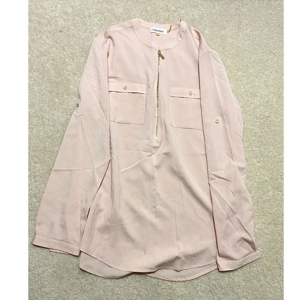 CALVIN Klein blush blouse